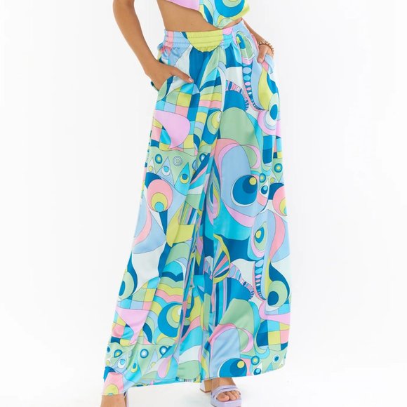 Show Me Your MuMu Pants - NWT SHOW ME YOUR MUMU IRWIN PANTS GO GO LUXE SATIN M